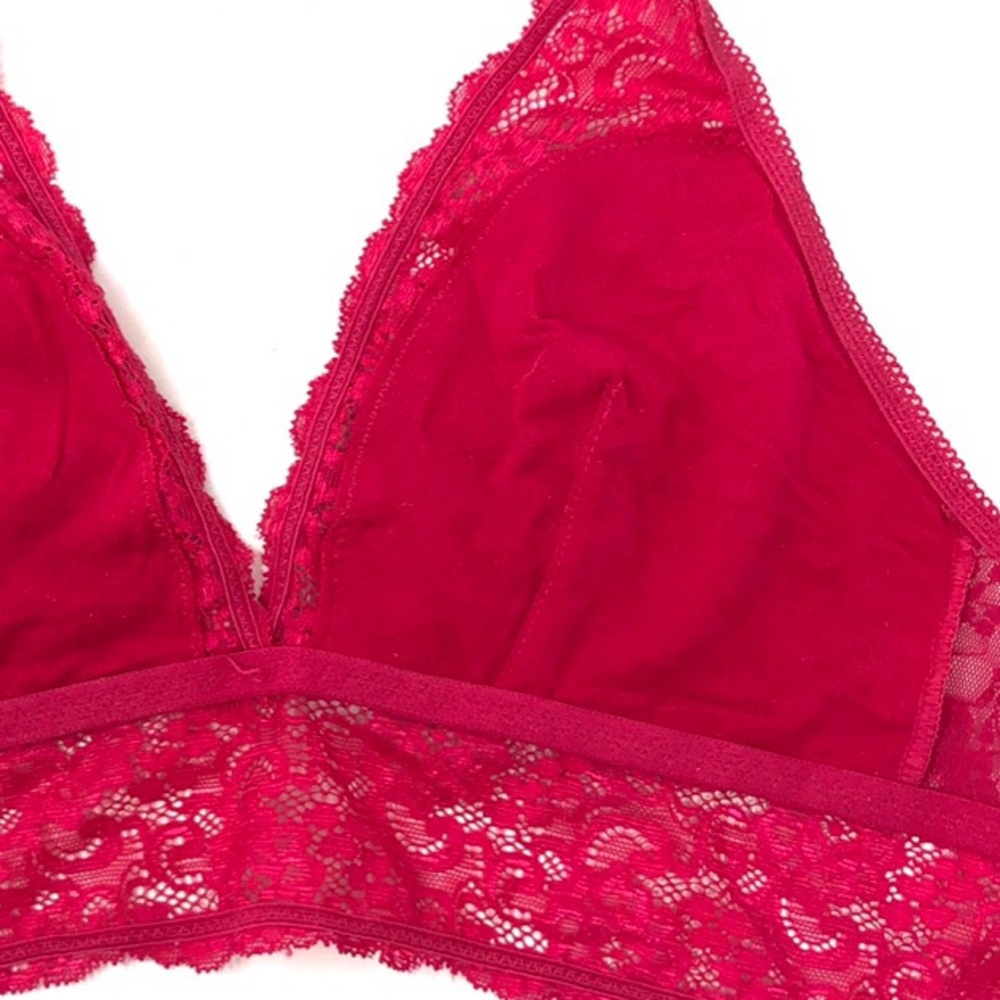 Soma Pink Lace Deep V Bralette - Picture 6 of 7
